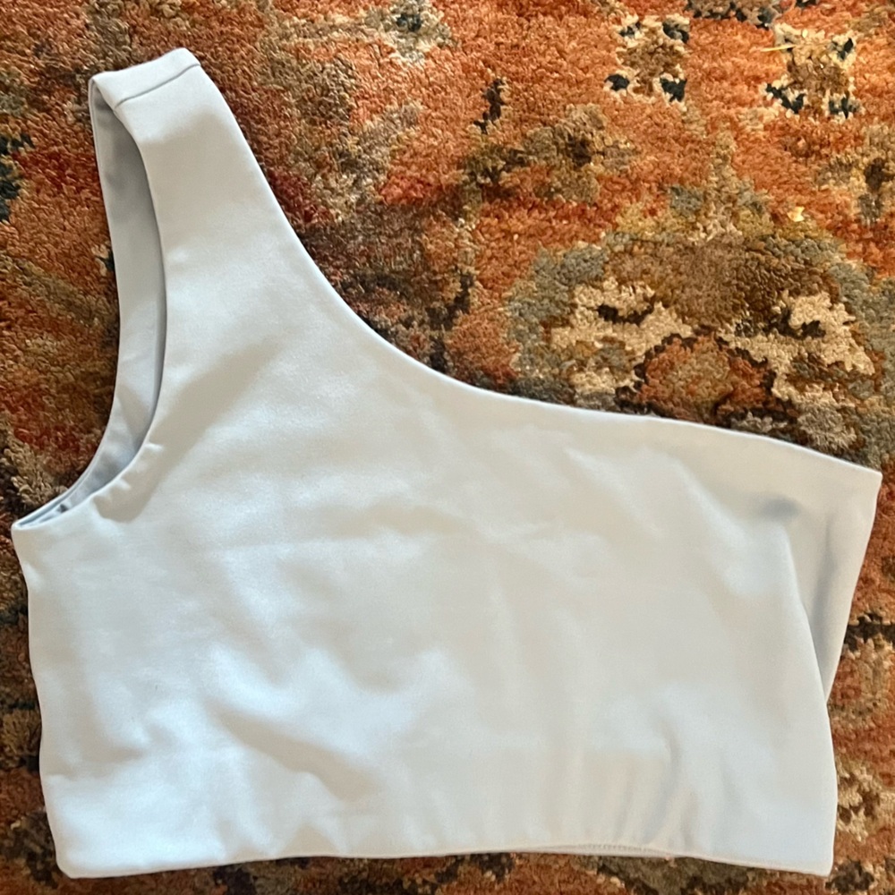 Girlfriend Collective White High-Waisted Leggings and Crop Top Set - Picture 3 of 8